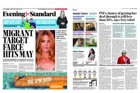 London Evening Standard – February 28, 2019