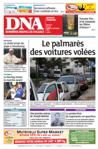 Dernières Nouvelles d'Alsace du Samedi 27 septembre 2014