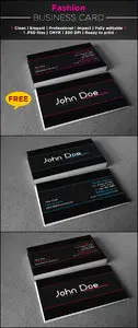 Fashion Business Cards Templates for Photoshop