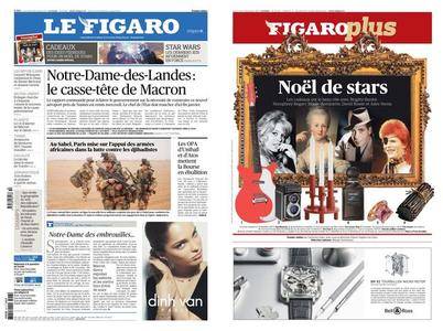Le Figaro du Mercredi 13 Décembre 2017