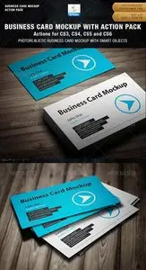 GraphicRiver Business Card Mockup With Actions Pack
