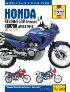 Honda: XL600 650V Transalp, XRV750 Africa Twin '87 to '02 (Haynes Service & Repair Manual) by Ken Freund