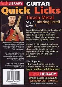 Andy James - Quick Licks Dimebag Darrell Thrash Metal Style Full 1 DVD