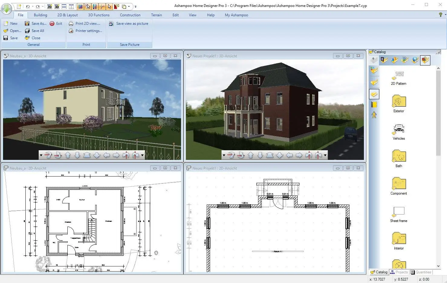 Проектирование домов программа. Ashampoo Home Designer Pro 4 проекты. Ashampoo Home Designer Pro 2 проекты. Программа для создания внешнего вида дома. Приложение для проекта дома.