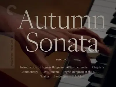 Autumn Sonata (1978) [The Criterion Collection #60] (2013 Reissue)