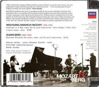 Mitsuko Uchida, Christian Tetzlaff, Ensemble InterContemporain, Pierre Boulez - MOZART 13 BERG (2008)