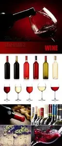 Stock Photo - Wine, Wine Bottles & Glasses