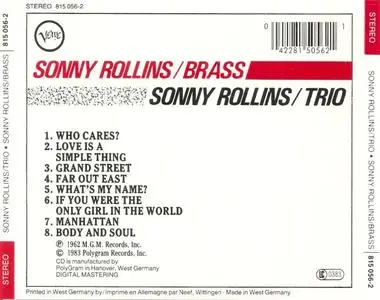 Sonny Rollins - Brass / Trio (1958) {Verve}