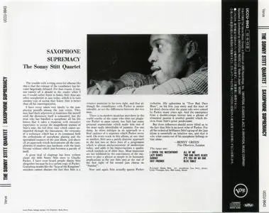 Sonny Stitt - Saxophone Supremacy (1959) {Verve Japan Jazz The Best Series UCCU-9943 rel 2012}