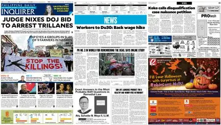 Philippine Daily Inquirer – October 23, 2018