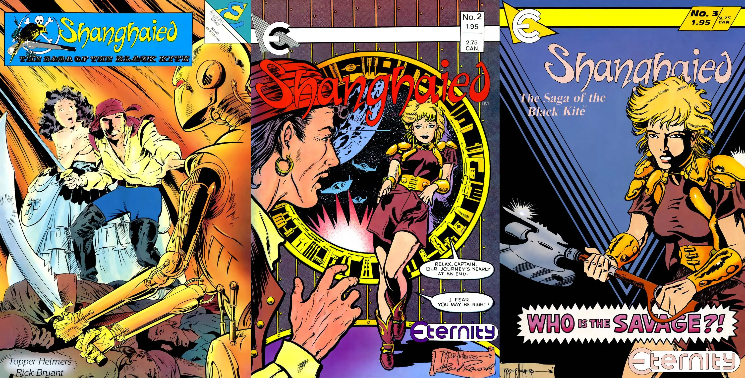 Shanghaied: The Saga of the Black Kite #1-3 (1987) Complete