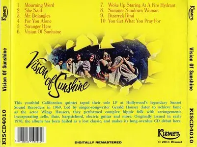 Vision Of Sunshine - Vision Of Sunshine (1970) [2011, Kismet, KISCD 4010]