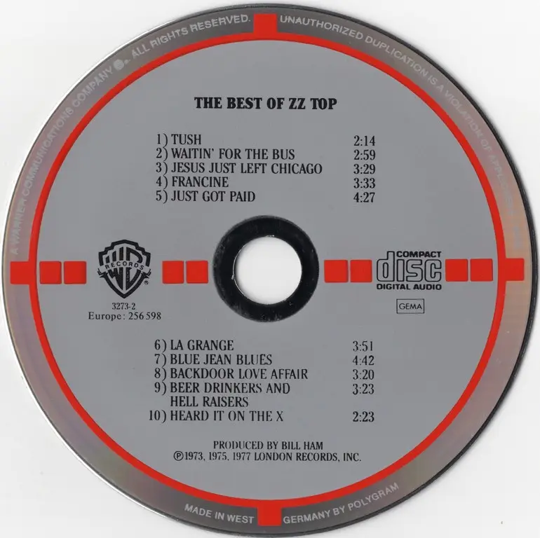 ZZ Top - The Best Of ZZ Top (1977) {1984, Target CD} / AvaxHome