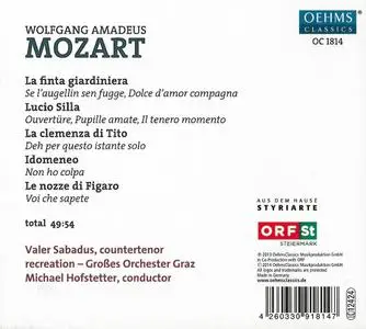 Valer Sabadus, Michael Hofstetter, Recreation–Großes Orchester Graz - Mozart Castrato Arias (2014)