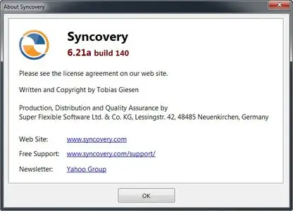 Syncovery 6.21a Build 140