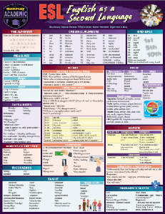 ESL - English as a Second Language (QuickStudy Academic)