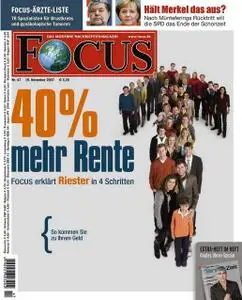 Focus 2007 47 vom 19. November 2007