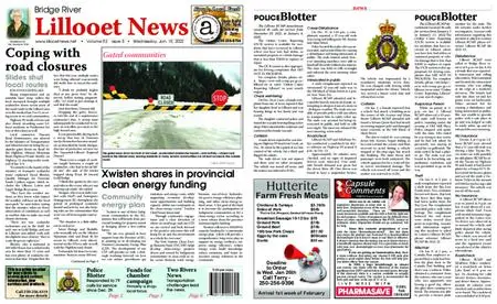 Bridge River Lillooet News – January 19, 2022