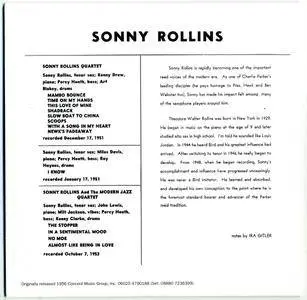 Sonny Rollins - 5 Original Albums with full original artwork (2016) {5CD Set Prestige - originally released 1956}