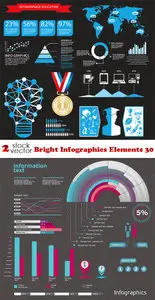 Vectors - Bright Infographics Elements 30