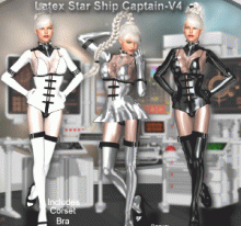Latex Starship Captain for V4