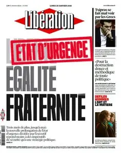 Liberation - 25 Janvier 2016