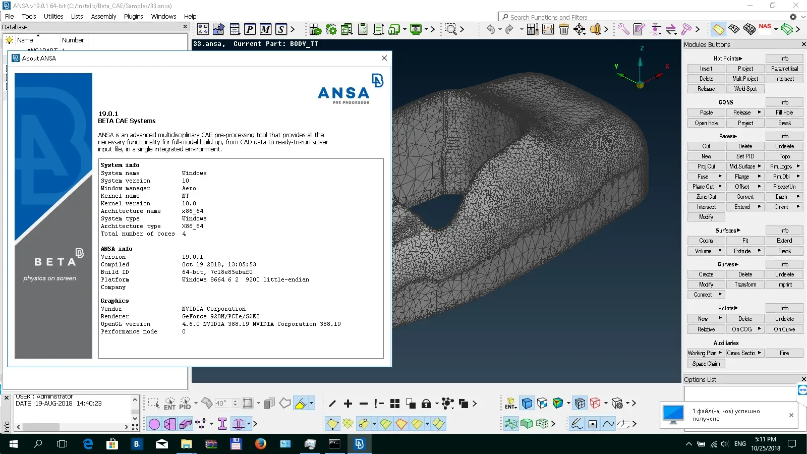 BETA-CAE Systems 19.0.1