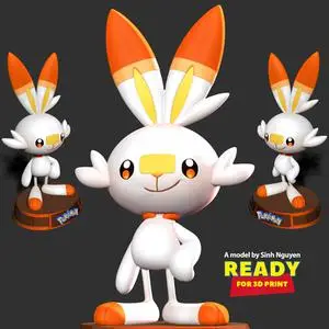 Scorbunny - Pokemon Fanart