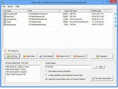 Okdo All to Word Converter Professional 5.8