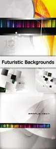 Futuristic Abstract Backgrounds Vector
