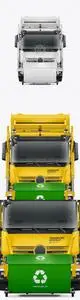 Garbage Truck Mockup - Front View 82056
