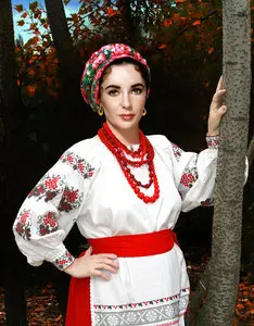 Template for Photoshop - Ukrainian Costume