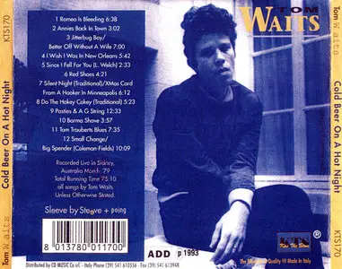 Tom Waits – Cold Beer On A Hot Night (1979)