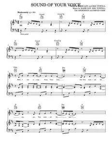 Sound of your voice - Third Day (Piano-Vocal-Guitar)