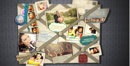 French Memo Board - Project for After Effects (VideoHive)
