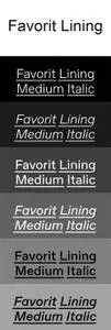 Favorit Lining Font Family