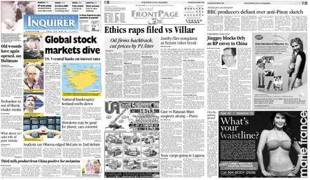 Philippine Daily Inquirer – October 09, 2008