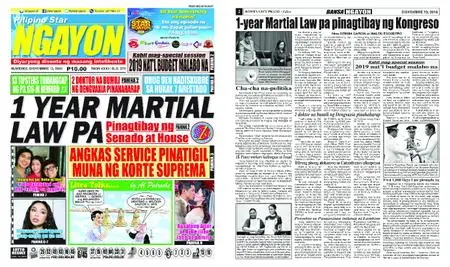 Pilipino Star Ngayon – Disyembre 13, 2018