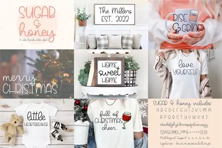 Sugar & Honey - Cute Handwritten Font