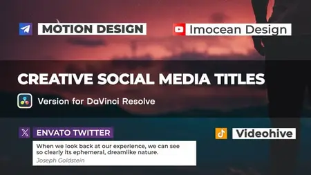 Creative Social Media Titles | DaVinci Resolve 57660673