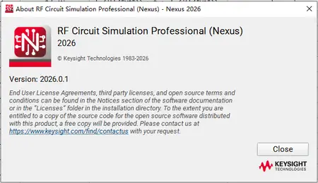 RF Circuit Simulation Professional (Nexus) 2026.0.1
