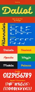 Daliot - Retro Script Display Font E623L9M