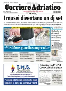 Corriere Adriatico Pesaro - 31 Ottobre 2025