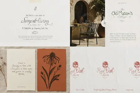 Simple Living - Charming Handwritten Script Font