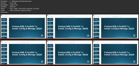 Fortinet Nse 4 Fortios 7.X - Install, Config & Manage (2024)