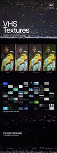 100 VHS Overlays Pack for Photoshop