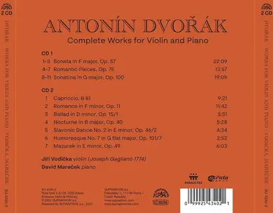 Jiří Vodička, David Mareček - Antonín Dvořák: Complete Works for Violin and Piano (2024)