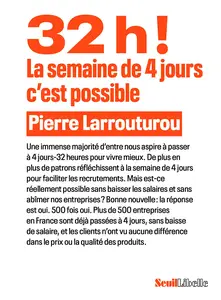 32h ! La semaine de 4 jours, c'est possible - Pierre Larrouturou