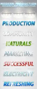 GraphicRiver Modern Production - 3D Text Styles