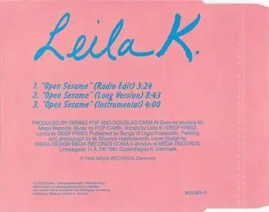 Leila K. - Open Sesame (Europe CD5) (1992) {Polydor}